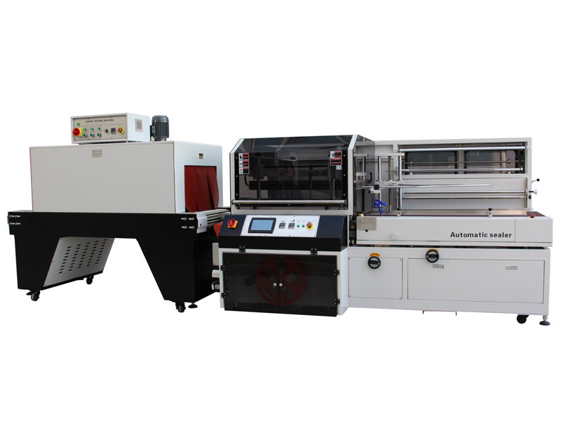 Vertical sealing and cutting shrinking machine PC-600LV+PS-4525